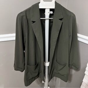 Forever 21 Olive Blazer